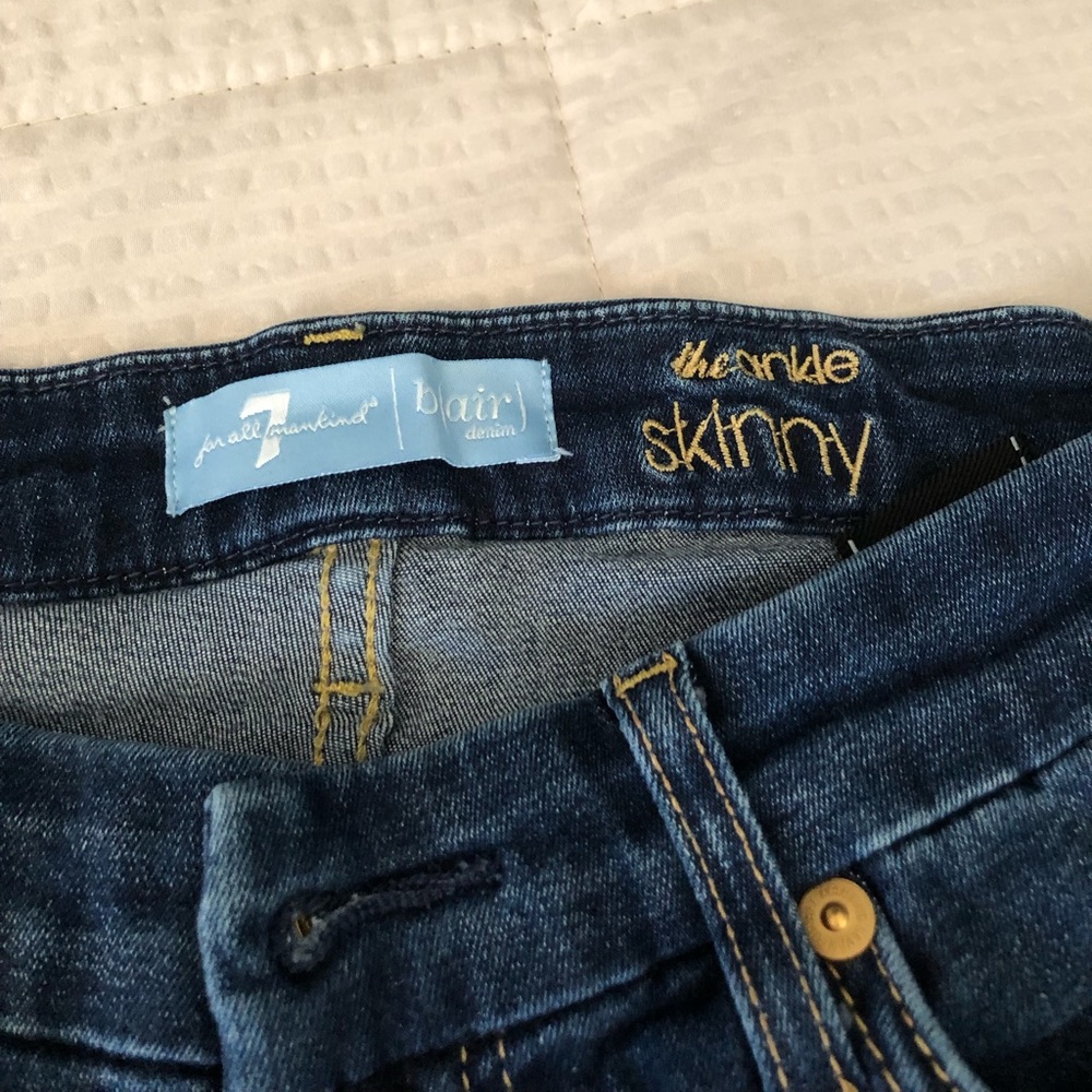 7 for all mankind size 27 skinny jeans - Picture 2 of 4